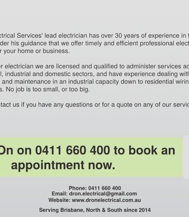 Dr. On Electrical Services' provide timely and efficienct electrical services.