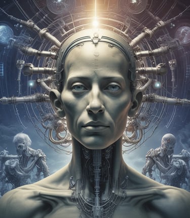 An open book with glowing pages symbolizing new philosophical ideas emerging.