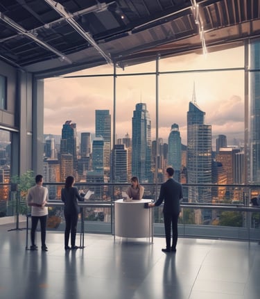 A focused digital strategist working on a laptop surrounded by notes and sketches.
