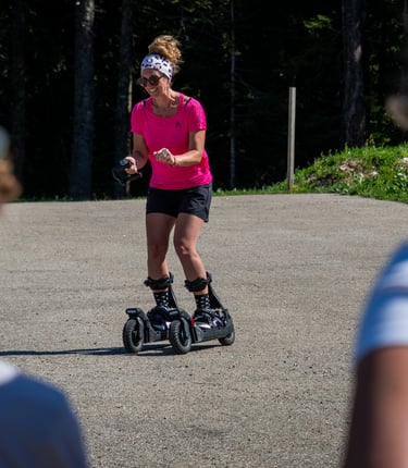 Loisirs outdoor du ski electrique avec l'ESF Autrans dans le Vercors