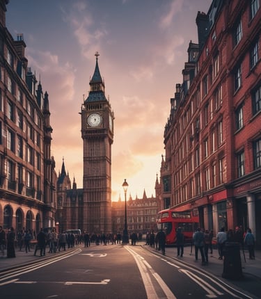 A person holds a smartphone that displays a website in French offering a simple and effective solution for managing social networks. The smartphone screen shows vibrant colors including purple and red text, and the background features green leaves.