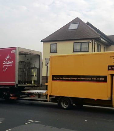 Man and Van linking up with a nationwide removal service