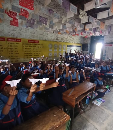 Origami activities in rural India, Origami by Mandar