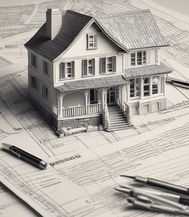 A dimly lit urban scene at night featuring a brick building with a faded sign that reads '6 MONTHS SAME AS CASH.' The street is wet, possibly from rain, and illuminated by the glow of streetlights. A construction crane is visible in the background, along with parked cars and a fenced parking area.