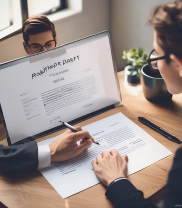 A professional resume being crafted by an expert writer.