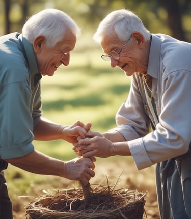 A group of reformed Christians engaging in community activities.