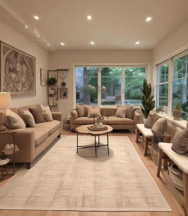 A modern real estate office with a welcoming atmosphere.