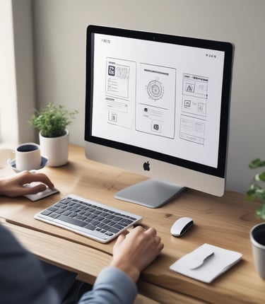 A 3D illustration featuring a web browser interface with the word SEO, various charts and graphs, a pie chart, and a rocket launching from the top of the window. The background is dark with scattered white dots, resembling a starry sky.