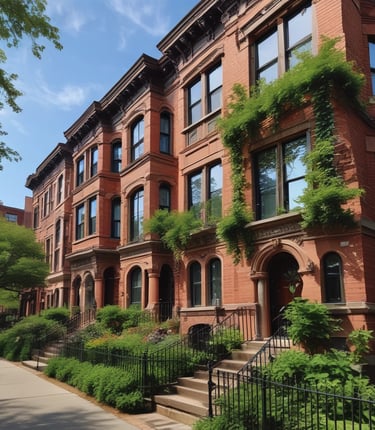 A luxurious beachfront property with a large, elegant building set behind a pristine sandy beach. Palm trees and small thatched structures provide shade along the shoreline. The sea in the foreground is calm and blue, contrasting with the light-colored architecture of the estate.