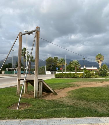 Tirolina Parc del Molló playa Tavernes