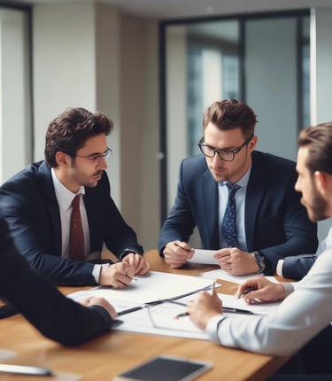 A group of people engaged in a training session in a conference room