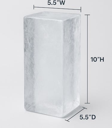 10lb block ice perfect for shaved ice machines.