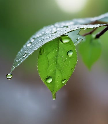 A set of skincare products with two jars and a dropper bottle placed in front of their respective boxes. The packaging is primarily green with white accents, and the brand and product names are visible on each container.