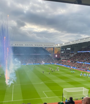 Aston Villa Star & Lion hospitality package with matchday dining and seats at Villa Park. 