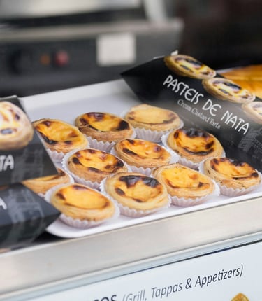 Portugal coastal dining, pastel de nata, foodie travel destination