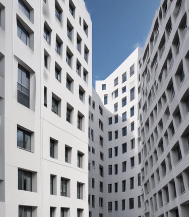 A construction site showcasing modern building techniques.