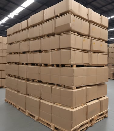 A bright, clean factory floor with skilled workers assembling high-quality mono carton boxes.