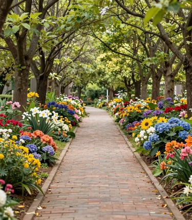 Ger Vang in a serene forest setting, holding spiritual cards with a calm, welcoming smile.