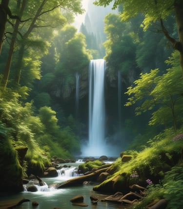 A close-up of a sleek device emitting gentle magnetic waves under soft sunlight.