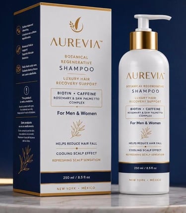 Shampoo Revitalizante de AUREVIA™ para el cuidado y mantenimiento sano del cabello