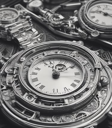 A close-up of a classic wristwatch resting on a wooden table, bathed in warm natural light.