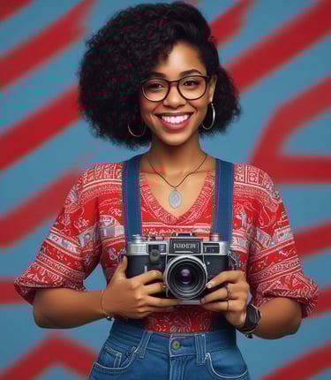A sleek, modern studio setup with a professional entrepreneur posing confidently under soft lighting.