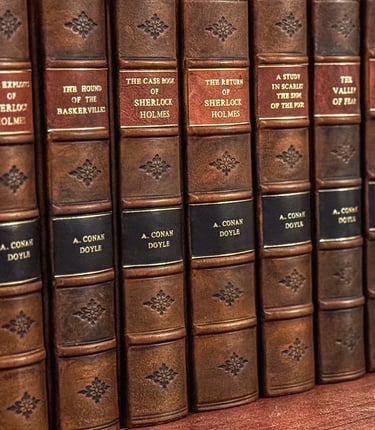 Complete Sherlock Holmes Set in Leather