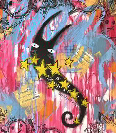 Nothing to Prove a painting from The Paint Over Doubt Series by Tara Roskell