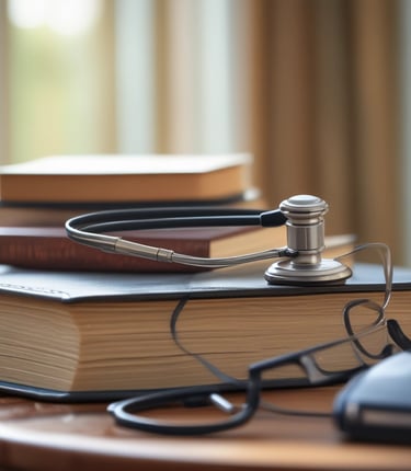 black and gray stethoscope