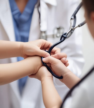 black and gray stethoscope