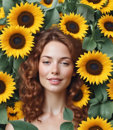 A warm, inviting display of body oils, handmade soaps, candles, and t-shirts arranged on a rustic wooden table.
