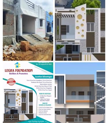 Modern 2BHK independent house for sale in Chennai by Legha Foundation Builders with CMDA approval.