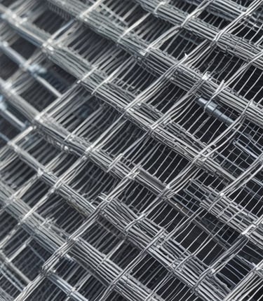 Factory workers assembling galvanized and PVC wire mesh in a clean industrial setting.