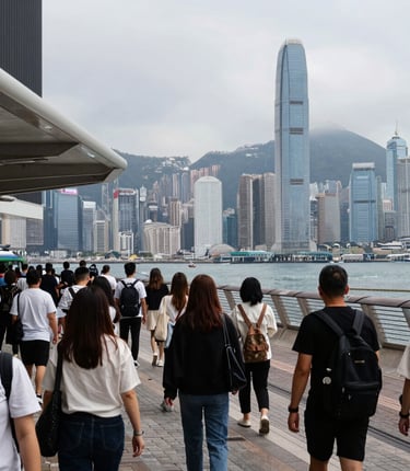 Six social media profile cards with verified badges and placeholder text on a light pink background.