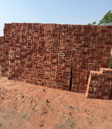 Ready Red Bricks Stock