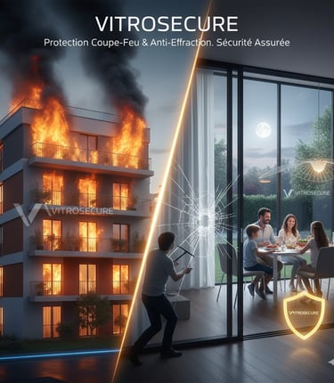 Vitrosecure, cloison coupe feu,porte coupe feu, coupe feu, sécurité coupe feu ,anti-effraction,