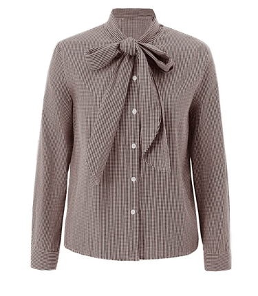 Cicybell Women's Brown plaid Shirt