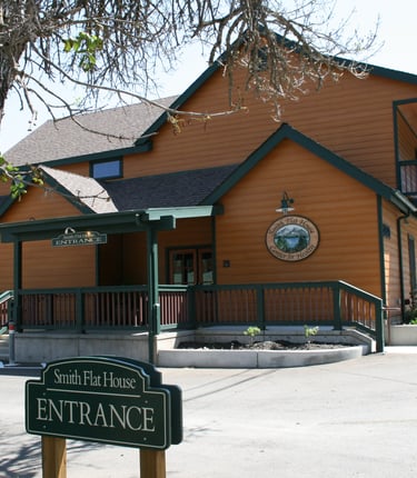 View of Smith Flat House building