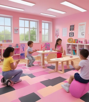 A welcoming classroom environment at Edusaber.