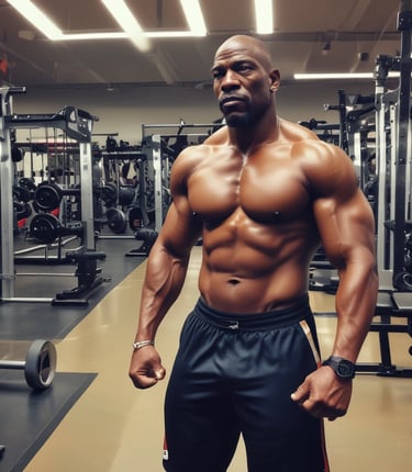 a man with a muscular body and a muscular body
