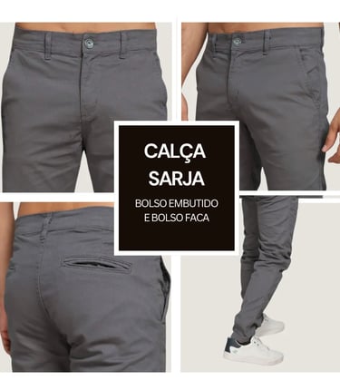 Calça Sarja Masculina Calca Masculino