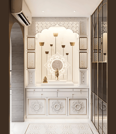 Luxury Corian Temple manufacturer in Kirti Nagar Delhi