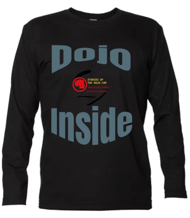 T-shirt  a maniche lunghe black front con logo e scritte