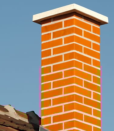 a brick chimney
