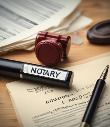 A dimly lit street scene at night features a brick building with a neon sign displaying the words 'INCOME TAX' in red and 'NOTARY PUBLIC' in green. A streetlight illuminates the space immediately around it, creating a contrast with the dark surroundings.