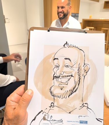 Schnellster & bester Portrait Karikaturist Schnellzeichner Wien sterreich