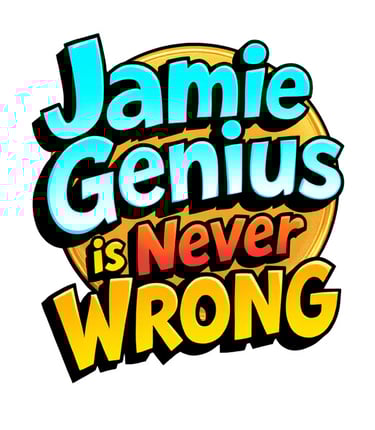 Jamie Genius is Never Wrong logo