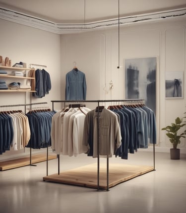 A vibrant display of modern clothing styles from Rahman Apparels.