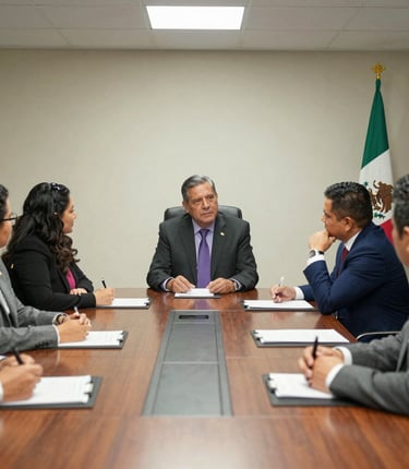 A neon sign with both English and Chinese characters illuminates against a dark background. The sign advertises a travel agency with services such as visa, tour, and ticket assistance. The surrounding area is dimly lit, with faint reflections visible.