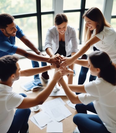 Two stacks of books are arranged, each book with a title that reads 'Team Lead Succeed.' The author's name, Nick Fewings, is visible on the spines. The books are neatly placed on a wooden surface, in front of a decorative background with intricate teal and cream patterns.